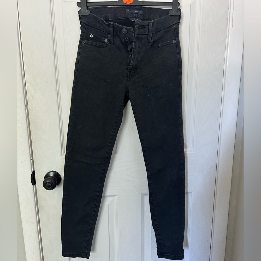 Aeropostale High Rise Curvy Jegging in Black